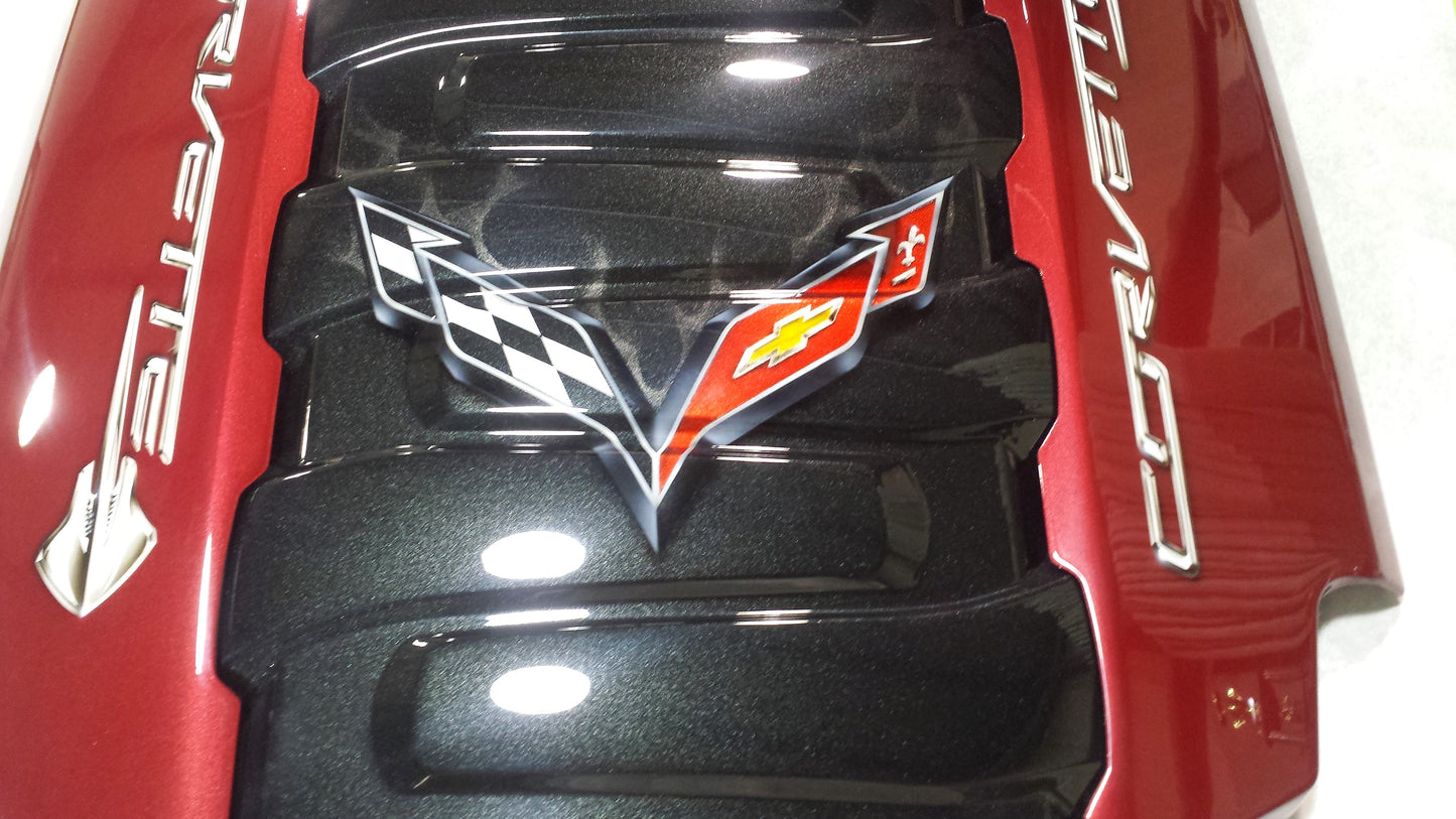 C7 Corvette Smooth Crossflag Center Plenum